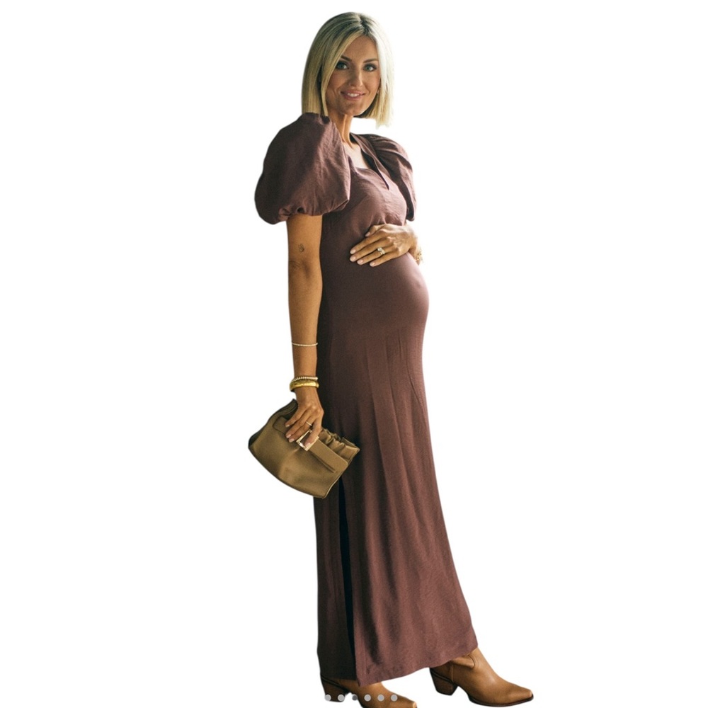 @loverlygrey x Anthropologie NWT Puff-Sleeve V-Neck
Maxi Dress - Picture 4 of 8